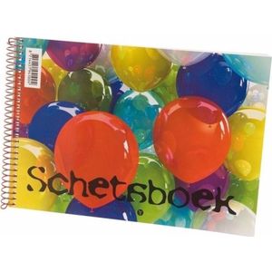 Schetsboek/tekenboek wit papier A5 formaat - Schetsboeken