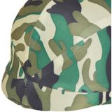 Soldaten/leger verkleed helm - camouflage print - voor kinderen - Verkleedhoofddeksels