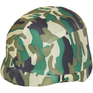 Soldaten/leger verkleed helm - camouflage print - voor kinderen - Verkleedhoofddeksels