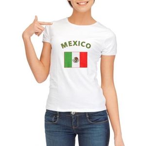 Mexicaanse vlaggen t-shirt voor dames - Feestshirts