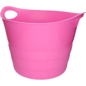 Excellent Houseware Flexibele emmer - roze - 43 liter - kunststof - 45 x 38 cm