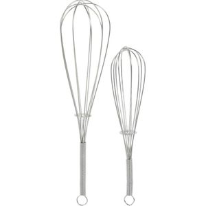 Garde set - 2-delig - zilver - rvs - 19/24 cm - Keukengerei/bakgerei - Keuken gardes