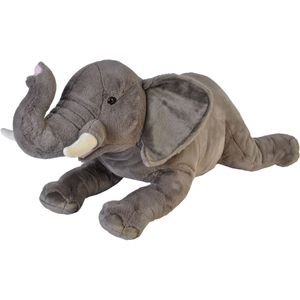 Pluche dieren knuffels grote olifant van 76 cm - Knuffeldier