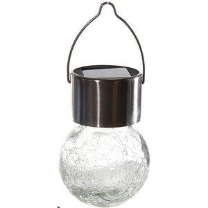 Tuin lamp bolletje met LED licht 13 cm - Buitenverlichting
