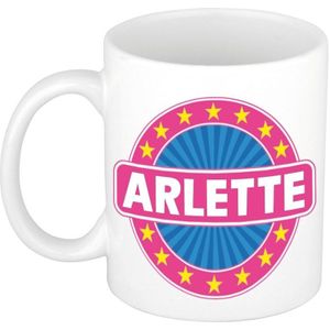 Arlette naam koffie mok / beker 300 ml  - namen mokken