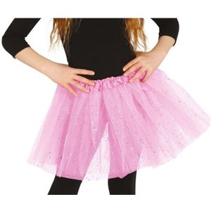 Lichtroze verkleed petticoat voor meisjes 31 cm - Verkleedattributen