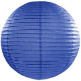 12x stuks bol lampionnen donkerblauw 35 cm - Feestlampionnen