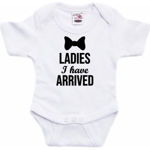 Ladies I have arrived cadeau baby rompertje wit jongens - Rompertjes