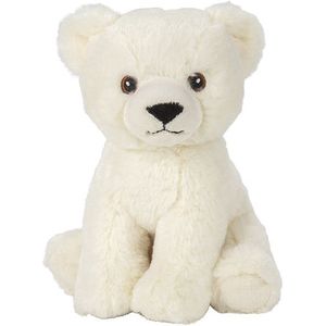 Pluche Knuffel Ijsbeer van 19 cm - Speelgoed Knuffeldieren Ijsberen