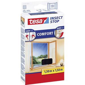 Tesa Inzethor - Vliegenhor/Raamhor - Zwart - 1,3x1,5m - 2 Stuks