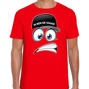 Vrijgezellenfeest T-shirt voor heren - ik ben de Sjaak - rood - vrijgezellen team - Feestshirts