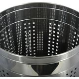 MSV Wasmand Dubai- 2x - rvs metaal - zwarte deksel - 46 liter compartiment - 35 x 60 cm