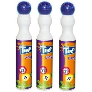 3x Blauwe bingostift 43 ml - Markeerstiften