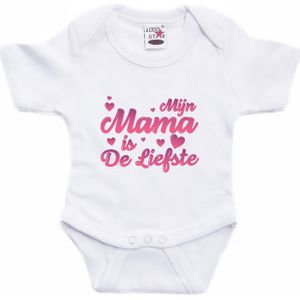 Mijn mama is de liefste cadeau baby rompertje wit jongen/meisje - Rompertjes