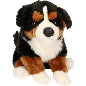 Pluche honden knuffel zittende Berner Senner 30 cm - speelgoed dieren