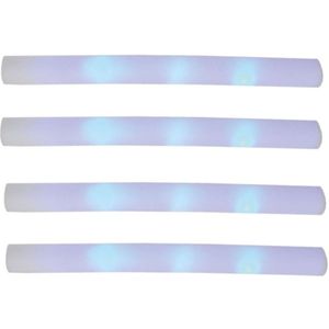 Set van 8x stuks party lichtstaaf met LED licht 48 cm - Lichtgevende feest decoraties - Verkleedattributen