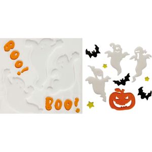 Horror gel raamstickers Spoken - 2x vellen - Halloween thema decoratie/versiering - Feeststickers
