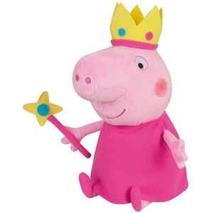 Peppa Pig Prinses - Knuffel - 25 cm - Roze