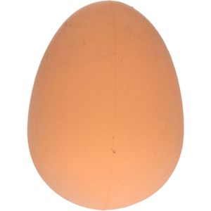 Nep stuiterend ei - rubber - bruin - stuiterbal fop eieren - Fopartikelen