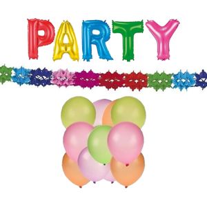 Verjaardag feest versieringen pakket 3-delig - Ballonnen