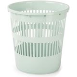 Plasticforte Afvalbak/vuilnisbak/kantoor prullenbak - plastic - mintgroen - 28 cm