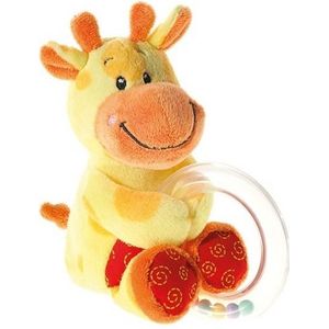 Pluche giraffe aan rammelaar 12 cm - Rammelaars