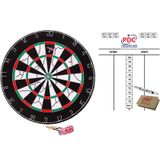 Dartbord met pijlen 45 cm met scorebord met marker en wisser 45x30 cm - Dartborden