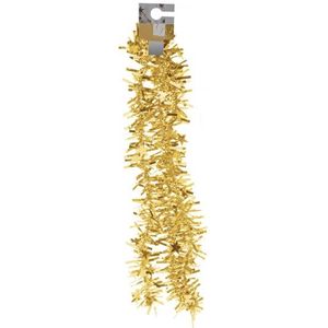 Folie feestslinger goud met sterretjes 180 cm - Feestslingers