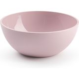 Plasticforte kommetjes/schaaltjes - 4x - dessert/ontbijt - kunststof - D17 x H7 cm - roze - BPA vrij