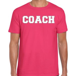 Cadeau t-shirt voor heren - coach - roze - bedankje - verjaardag - Feestshirts