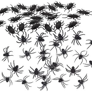 Horror enge beestjes decoratie dieren set 48-delig - Feestdecoratievoorwerp