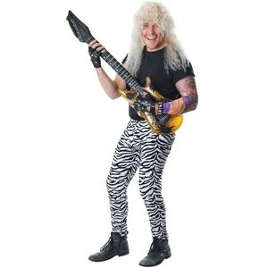 Zebra print verkleed legging - rockers - dames en heren - Carnavalsbroeken