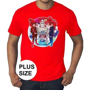 Toppers Grote maten rood Toppers in concert 2019 officieel shirt heren - Feestshirts