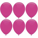 Ballonnen verjaardag/thema feest - 300x stuks - donkerroze - 29 cm - Ballonnen