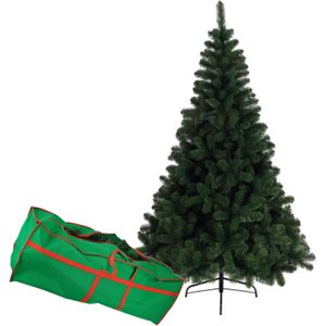 Kunst kerstboom/dennenboom klein formaat 120 cm + opbergtas - Kunstkerstboom
