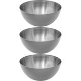 Secret de Gourmet - Slakom/Serveer schalen - Set 3x - RVS - D29/H13 cm