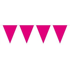Vlaggenlijn effen donker roze 10 meter - Vlaggenlijnen