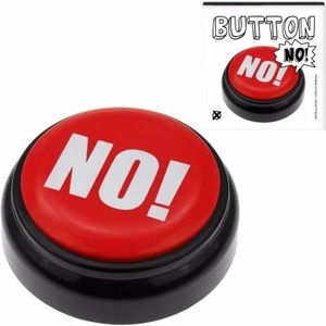 Zeg NEE knop rode NO! buzzer - Fopartikelen