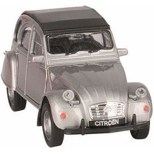 Speelgoed Citroen 2CV Zilver Dicht 1:36