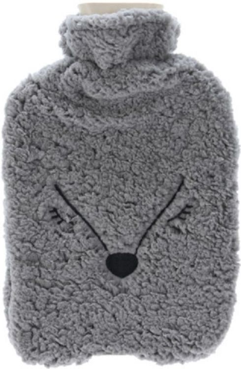 Home & Styling - Warmwaterkruik - Grijs - 2L - Vos - Dierenkruik