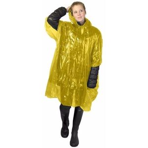 20x stuks gele regen ponchos voor volwassenen - Regenponcho's