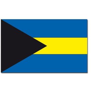 Landen thema vlag Bahamas 90 x 150 cm feestversiering - Vlaggen