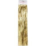 10x zakjes gouden lametta engelenhaar 50 cm kerstboomversiering - Engelenhaar
