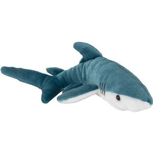 Pluche Blauwe Haai Knuffel van 36 cm - Dieren Speelgoed Knuffels Cadeau