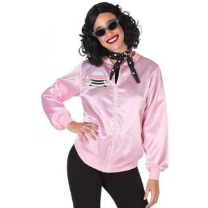 Roze rock and roll verkleed jasje voor dames  - Carnavalsjassen
