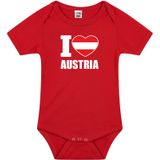 I love Austria baby rompertje rood Oostenrijk jongen/meisje - Rompertjes