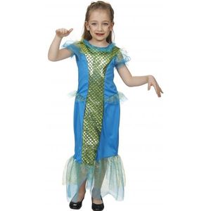 Blauw zeemeermin kostuum voor meisjes - Carnavalsjurken