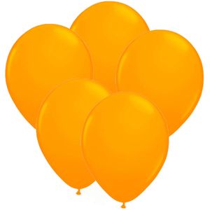 32x stuks Neon fel oranje latex ballonnen 25 cm - Ballonnen
