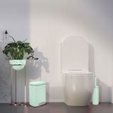 Spirella Pedaalemmer Venice - mintgroen - 5 liter - metaal - L21 x H30 cm - soft-close - toilet/badkamer