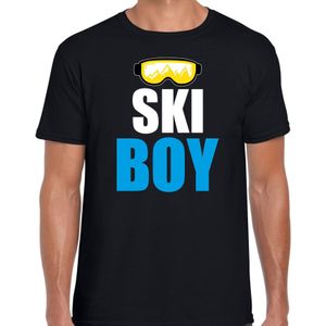 Apres ski t-shirt Ski Boy zwart  heren - Wintersport shirt - Foute apres ski outfit - Feestshirts